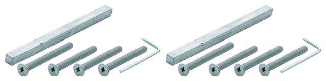 2x Hoppe 12113633 ZBSET-SBE-GR/GR-UB-M6-VLL Комплект крепления