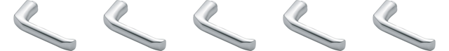 5x Hoppe 6275002 London 113H Door Handle Profiste F1 Aluminum