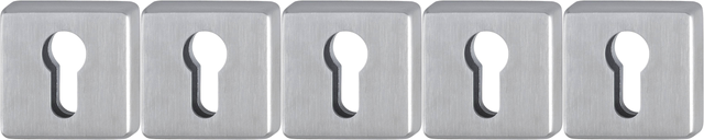 5x Hoppe 3555765 E52S M5 x 80 Key Rosette F69 Stainless Steel