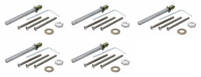 5x Hoppe 650415 ZBSET-SBE-KN/GR-UB-M6-PRF-FDW Mounting