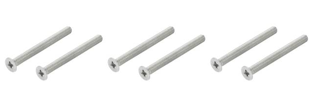 3x Hoppe 3953704 ZBSET-SRO-SCHR-M5-FLKO-KR تثبيت 92-97