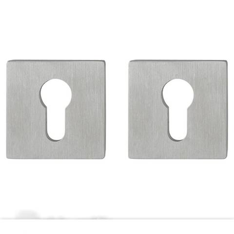 2x Hoppe 3758061 E848NS PZ Profile Cylinder Flat Rosettes Pair