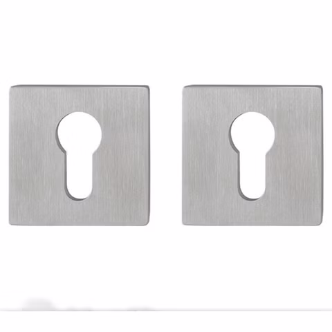 2x Hoppe 3758061 E848NS PZ Profilzylinder-Flachrosetten-Paar