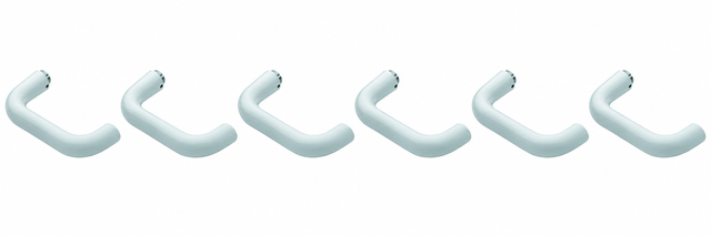 6x Hoppe 3510612 8mm Lever Handle Hole Part Paris 138 Traffic White