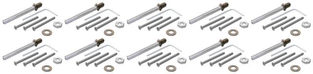 10x Hoppe 3706332 SBEKN/GR-UBM6-PRF- 67-72mm Fastening Set