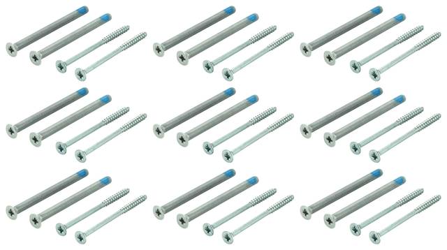9x Hoppe 11509491 SERTOS-SCHR-GR/GR 60-65mm Mounting Set