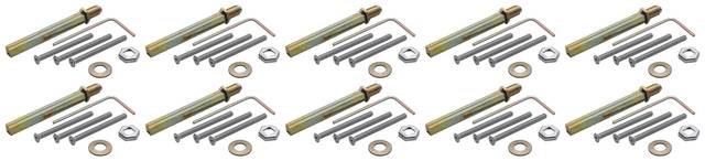 10x Hoppe 3702649 SBE-KN/GR-UBM6- 87-92mm Fastening Set