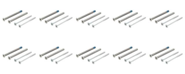 10x Hoppe 11509454 SERTOS-SCHRGR/GR 50-55mm Mounting Set