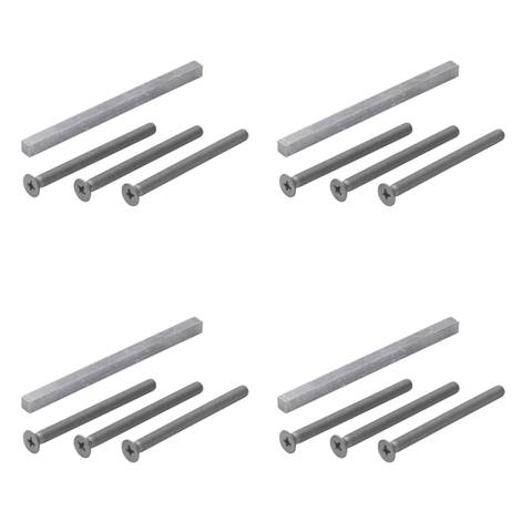 4x Hoppe 2013008 BS M6 DIN965-10.9 8x120mm Fastening Set