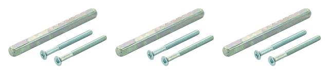 3x Hoppe 11600962 HS-GR/GR-M6-FLKO-K 75-80mm Комплект крепления