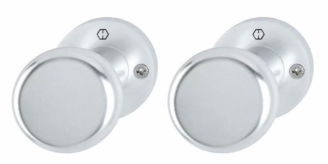 2x Набор из половины розетки с ручкой-кнопкой Hoppe 3035647 53/11 12mm