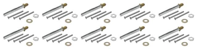 10x Hoppe 2012275 PTG/SBE-KN/GR-UB- 72-77mm Fastening Set