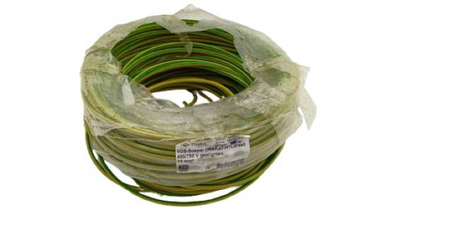 90m Draka 100907F 10mm² 450/750 V كابل VDS-Soepel