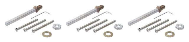 3x Hoppe 3693594 SBE-KN/GR-SB-M6- 76-81mm Монтажный комплект