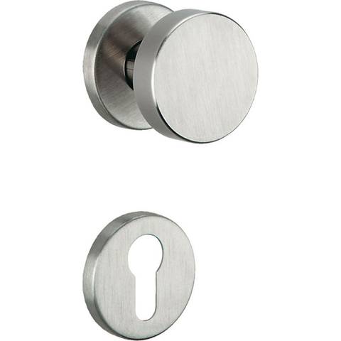 977.571/6500 Button Lever Handle Set Rosettes Inox 9775716500