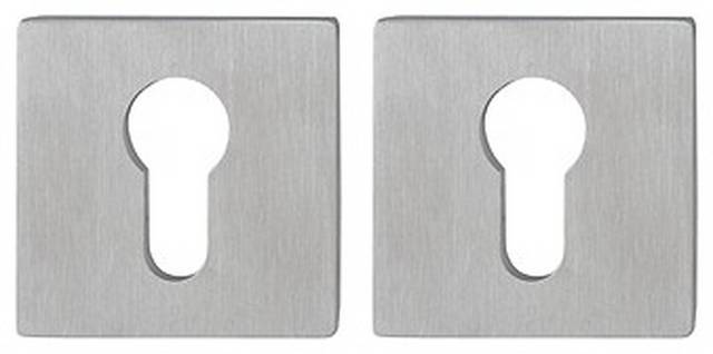 2x Hoppe 3758061 E848NS Плоская дверная розетка из нержавеющей стали, пара 375-8061