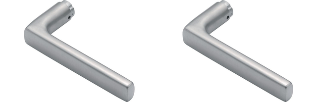 2x Hoppe 3706375 E1643Z F69 8mm Stainless Steel Matt Door Handle