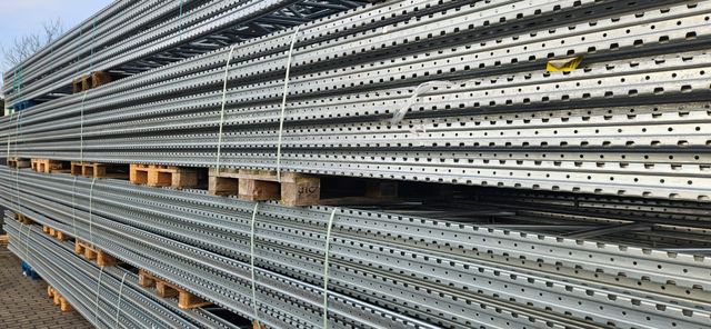 18.50 m Nagy PB-80 pallet racking height 10.3 m high-bay racking 7 levels 5 bays galvanized