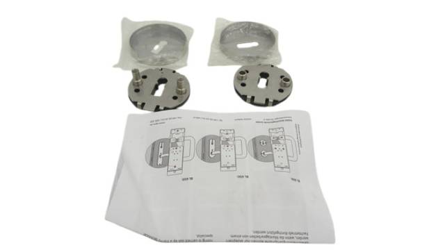 Ogro 6612 Key Rosettes Pair Cylinder Lock Stainless Steel