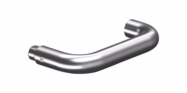2x Ogro 8100 8mm Türdrückerlochteil Aluminium