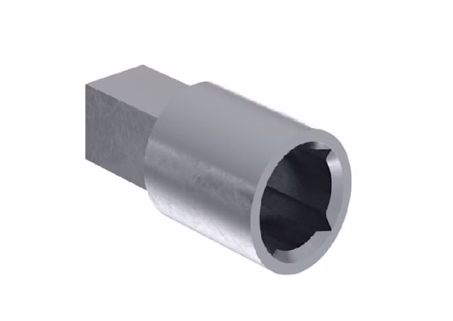 5x Ogro+Deni 1.166385 7x7mm 4kant Stiftverlängerung