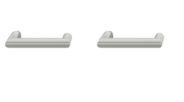 2x FSB 10 1016 ASL قطعة مثقبة لمقبض الباب من الفولاذ المقاوم للصدأ، مطفية ناعماً