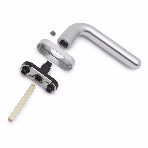 2x FSB 34 0000 Fenstergriff Adapter 9039 Aluminium Natur