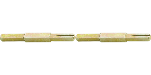 2x FSB 05 0122 8/10/8x100mm Square Shaft Galvanized