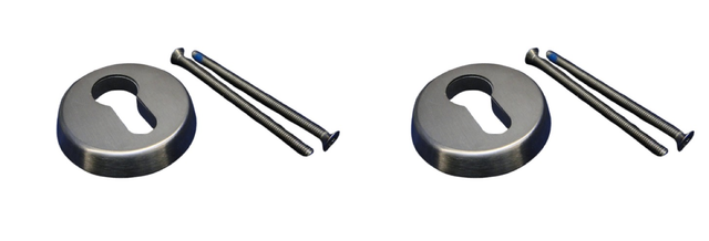 2x FSB 0 73 3242 00010 6204 10mm PZ Protective Rosette Stainless Steel