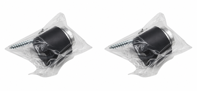 2x FSB 0 38 3880 00001 0000 Black Door Stop