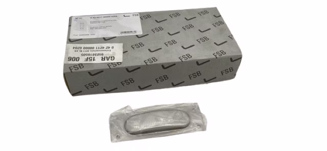 2x FSB 0 42 4211 00000 6204 Einlassmuschel eckig ohn Loch
