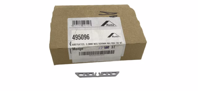 27x Roto 495096 3,3mm RAL7004 DK NT Drehkipp Abstützung