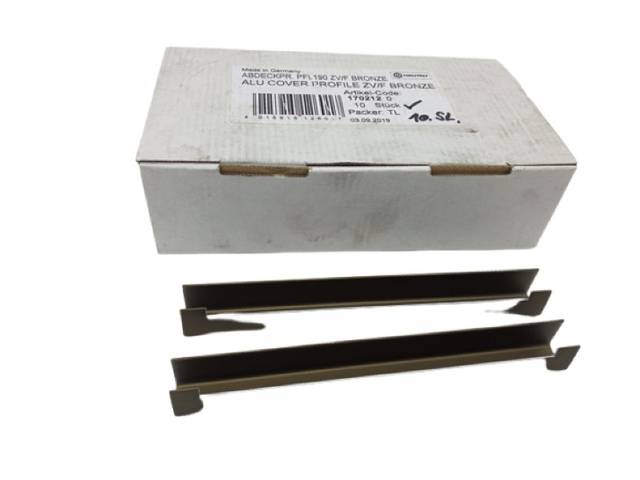 5x Hautau 170212 Cover Pr. PFL190 ZVF Aluminum Cover Profile