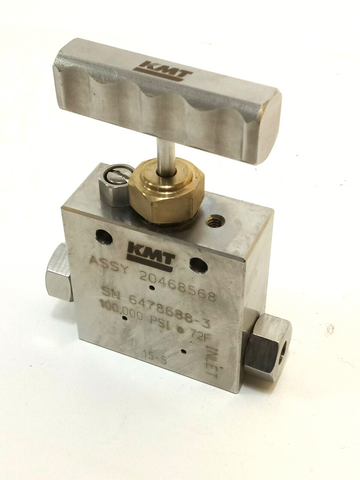 KMT Assy 20468568 Hand Valve 100,000 PSI 7000Bar INLET