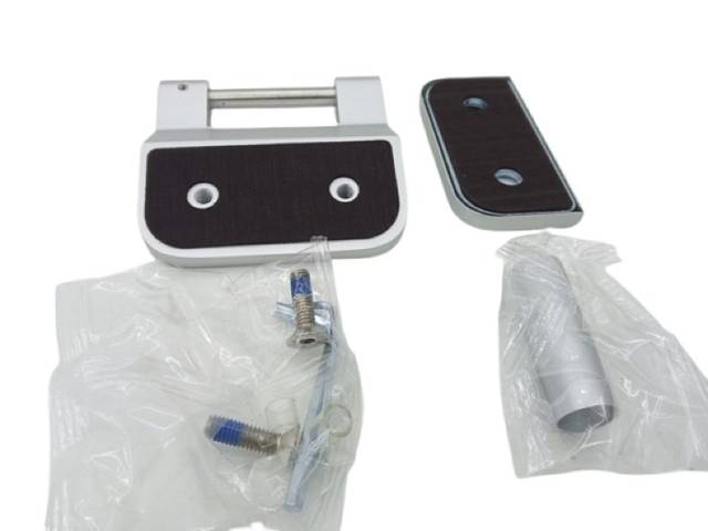 Hermat 6688 6315-F1 Glass Door Hinge Pair 6315 3 pcs. without Sleeves