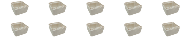 10x Presto Vedder P61RUW Regina Surface-Mounted Enclosure Ultrawhite