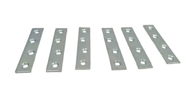 100x Vormann 000183 080 Z Connecting Plate 80x15x2mm Steel