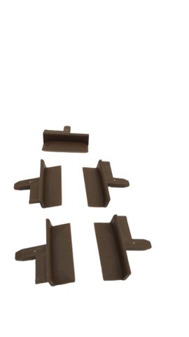 10x Deventer 834050 VES 3a-1210 End Pieces Rustic Brown