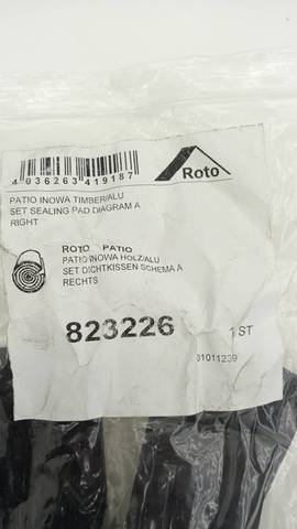 2x Roto 823226 Patio Inowa Timber Alu Set Sealing Cushions Schema