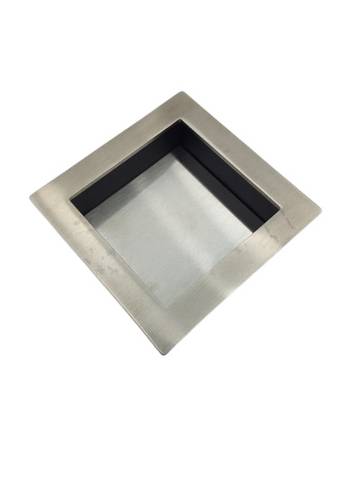 FSB 4253 Sliding Door Handle Open Shell Handle Square Satin