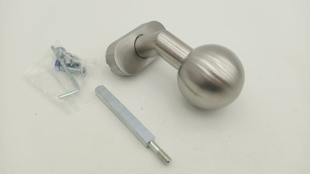 Hafi 30948 Button 286-8 Door Knob Oval Rosette 788 Stainless Steel