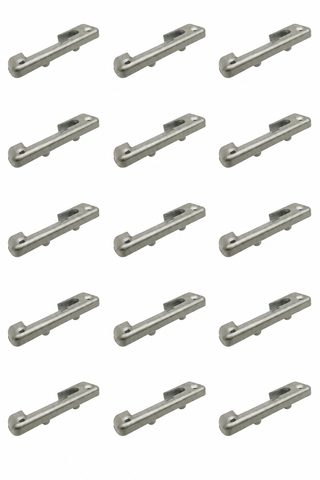 15x Roto 259593 SH Tilt and Turn Locking Piece Silver-Colored
