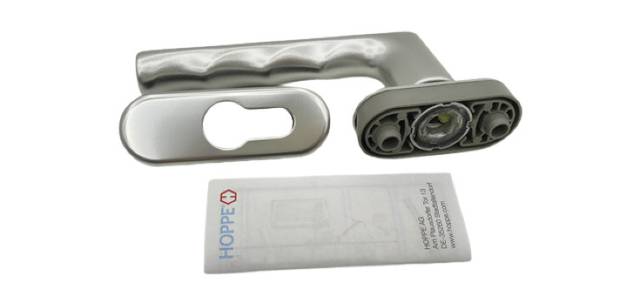 Hoppe 11750157 Hamburg Window Door Handle 0700/U26/49PNS