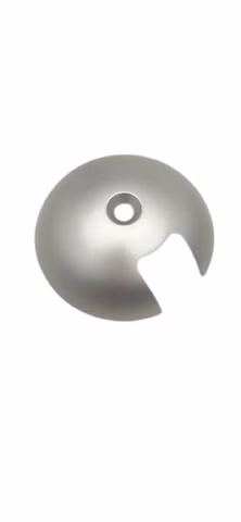 2x FSB 038 3884 ø 70mm Türpuffer Aluminium Naturfarbig