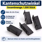 1500x Kantenschutzwinkel 28x28x70 mm für 37mm Band Winkel