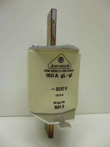 Jean Mueller M3gL160 NH Fuse Fuse 160A 3 pieces