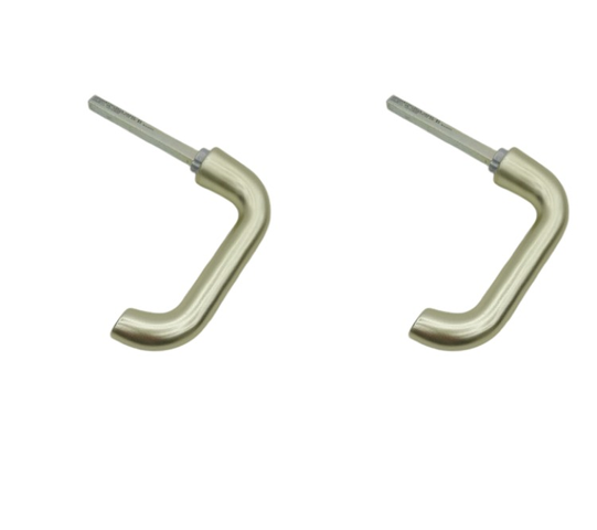2x Hoppe 3397437 133L 47-57mm Paris مقبض باب بدبوس مربع