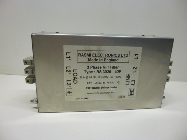 Rasmi Electronics RS 3020-IDF، مرشح RFI، RFI، وحدة معالجة RS3020IDF RS3020
