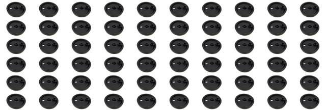 60x GreenteQ 391.661/0800 ø 70 Base Plate for Door Stoppers