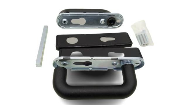 2x DENI 3698 21 12 85 FH-Handle Set Plastic black